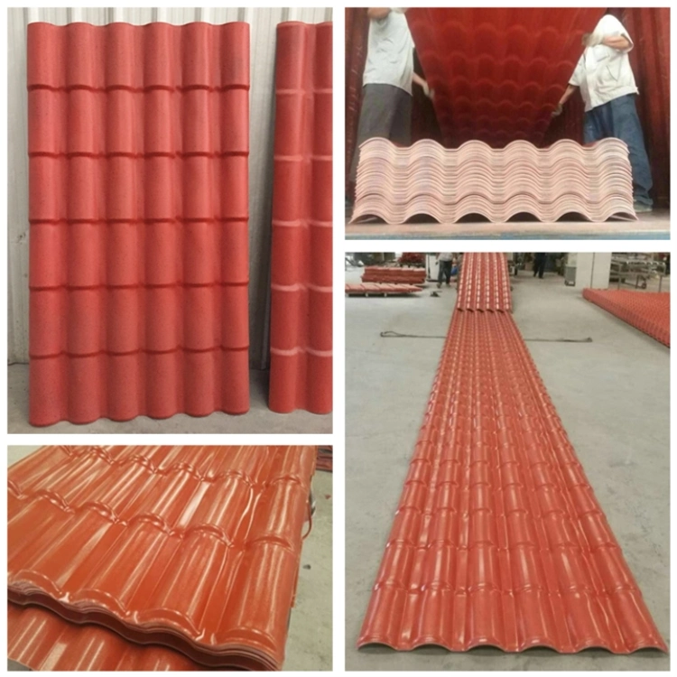 Anti Corrosion Roma Style ASA Synthetic Resin Roof Sheet Widely Using PVC Roof Tile UPVC Plastic Corrugated Roofing Panel for Residential House